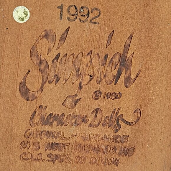 Simpich Christmas Character Doll Boy Throwing Snowball 1992 - Picture 6 of 10